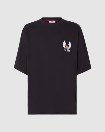 Daffy Duck oversized t-shirt: Men T-shirts Black | GCDS